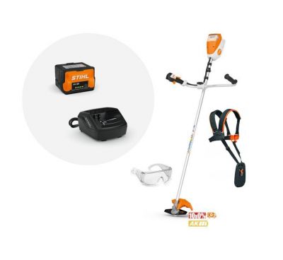 Stihl FSA 80 Kosa akumulatorowa w zestawie z akumulatorem AK 30S i ładowarką AL 101.