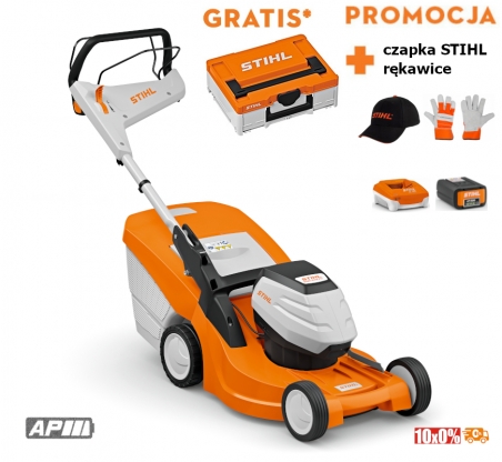 Stihl RMA 448 PV Kosiarka akumulatorowa (AP-system). Zestaw z akumulatorem AP 300S i ładowarką AL 301