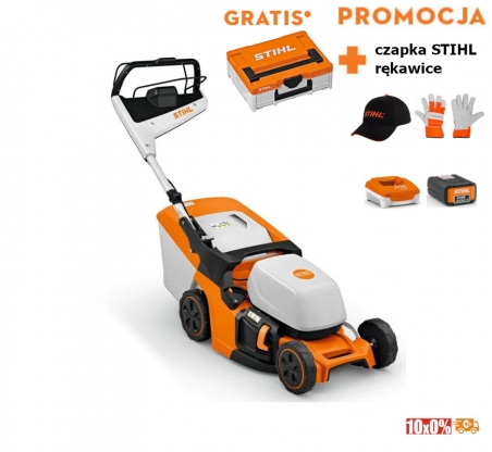 Stihl RMA 443 PV Kosiarka akumulatorowa (AP-system). Zestaw z akumulatorem AP 300S i ładowarką AL 301 | NOWOŚĆ 2024