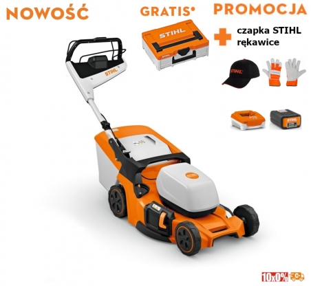 Stihl RMA 453 PV Kosiarka akumulatorowa (AP-system). Zestaw z akumulatorem AP 300S i ładowarką AL 301 | NOWOŚĆ 2024