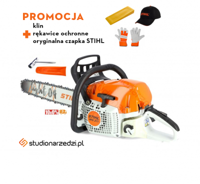 Stihl MS 311 Pilarka spalinowa, moc 3,1 kW / 4,2 KM, silnik 2-MIX, z pompą olejową o regulowanej wydajności, 40CM