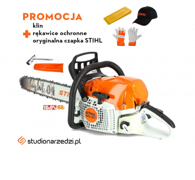 Stihl MS 391 Pilarka spalinowa, moc 3,3 kW / 4,5 KM silnik 2-MIX, pompa olejowa z regulacją wydajności, 40CM