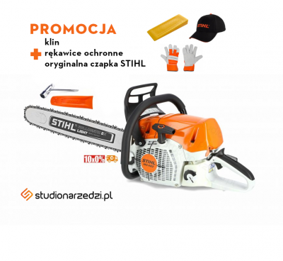 Stihl MS 462 Pilarka spalinowa, 4,4 kw / 6,0 KM i waga 6kg. Najlżejsza w klasie pojemności 70cm³, RS