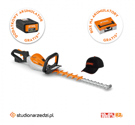 Stihl HSA 130 R- akumulatorowe nożyce do żywopłotu bez akumulatora i ładowarki.