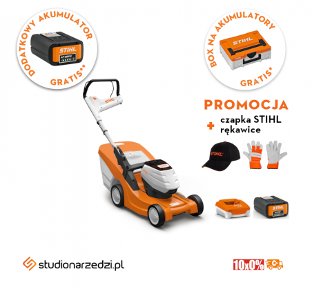 Stihl RMA 443 C Kosiarka akumulatorowa (AP-system). Zestaw z akumulatorem AP 200 i ładowarką AL 301