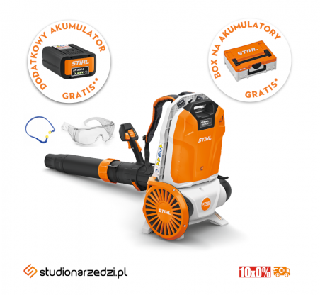 STIHL BGA 300 Akumulatorowa dmuchawa plecakowa - mocna i wydajna dmuchawa bez akumulatora i ładowarki