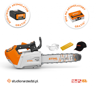 Stihl MSA 220 TC-O Pilarka akumulatorowa, bez akumulatora i ładowarki Poręczna pilarka do pielęgnacji drzew