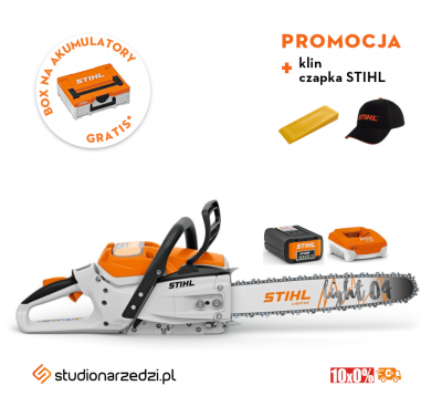 Stihl MSA 300 C-O Pilarka akumulatorowa z AP500 S i AL 501 Najmocniejszy zestaw na rynku