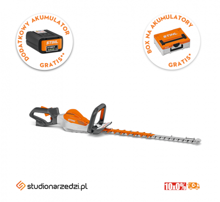 Stihl HSA 94 T Akumulatorowe nożyce do żywopłotów, bez akumulatora i ładowarki, 75CM, z opcją trymowania