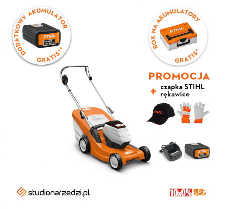 Stihl RMA 443 Kosiarka akumulatorowa (AP-system). Zestaw z akumulatorem AP 200 i ładowarką AL 101