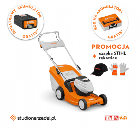 Stihl RMA 443 Kosiarka akumulatorowa (AP-system). Bez akumulatora i ładowarki.