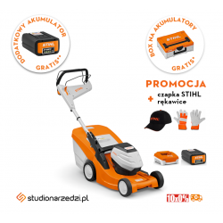 Stihl RMA 443 PV Kosiarka akumulatorowa (AP-system). Zestaw z akumulatorem AP 200 i ładowarką AL 301