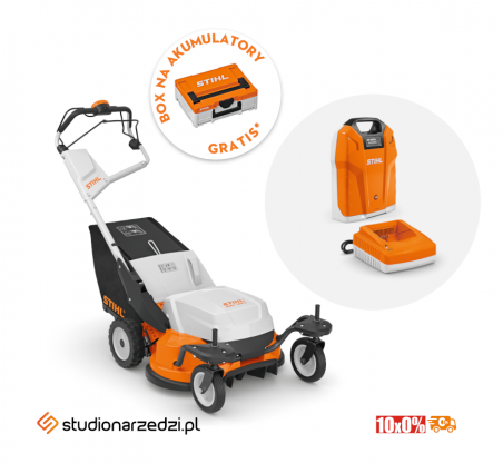 Stihl RMA 765 V Kosiarka akumulatorowa (AP-system). Zestaw z akumulatorem AR 3000 L i AL 501