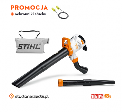 Stihl SHE 81 Odkurzacz elektryczny, Lekki, elektryczny odkurzacz ogrodowy z funkcją dmuchawy + GRATIS