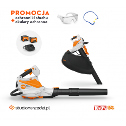 Stihl SHA 56 Odkurzacz akumulatorowy, zestaw 2 x AK 20 i AL 101 Odkurzacz, rozdrabniacz i dmuchawa w jednym