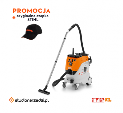 Stihl SE 133 ME Odkurzacz elektryczny, Mocny odkurzacz 1,4 kW / 4.500 l/min do czyszczenia na sucho i mokro klasy M