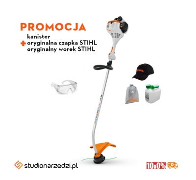 Stihl FS 38 Kosa spalinowa, o mocy 0,9 KM i wadze 4,2 kg, z silnikiem 2-MIX oraz uchwytem obwiedniowym. GRATISY!!!