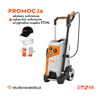 Stihl RE 150 Myjka wysokociśnieniowa, Wydajna myjka 140 bar z bogatym wyposażeniem