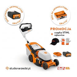 Stihl RMA 443 PV Kosiarka akumulatorowa (AP-system). Zestaw z akumulatorem AP 300S i ładowarką AL 301 | NOWOŚĆ 2024