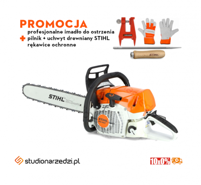 Stihl MS 462 Pilarka spalinowa, 4,4 kw / 6,0 KM i waga 6kg. Najlżejsza w klasie pojemności 70cm³, RS