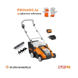 Stihl RLA 240 Wertykulator, Zestaw z AK 30S i AL 101 wertykulator akumulatorowy z koszem i  wałkiem aeracyjnym