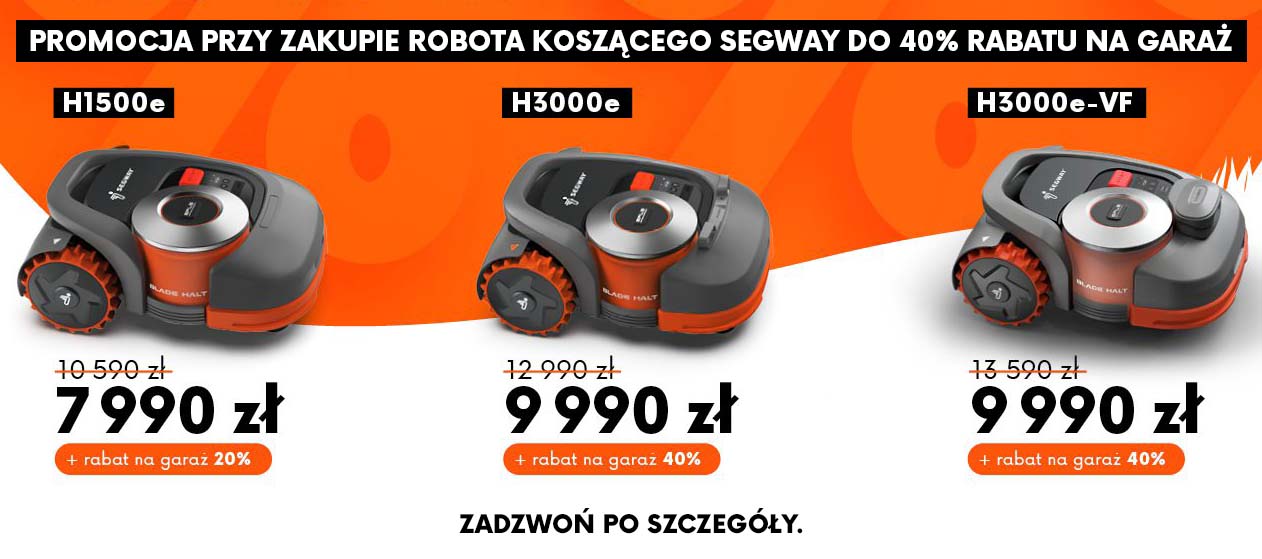 Promocja - SEGWAY Promocja do 40% zniżki na garaże.